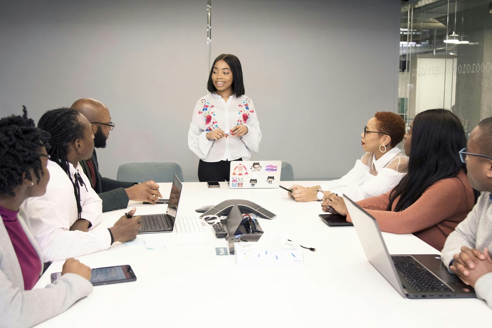 Leadership meeting across a larger organisation